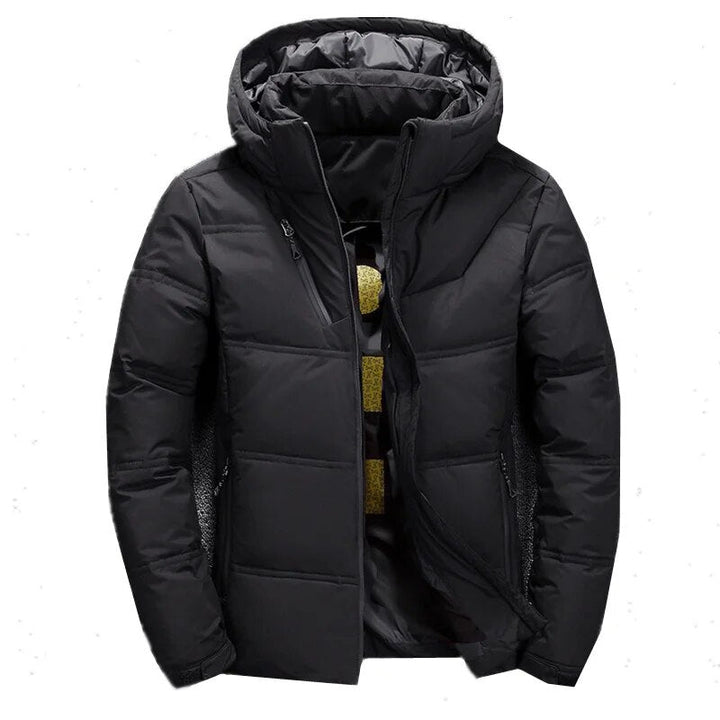 Zavien Veste de Ski Homme Coupe Slim – Veste d'Hiver avec Capuche Rembourrée et Isolation Thermique