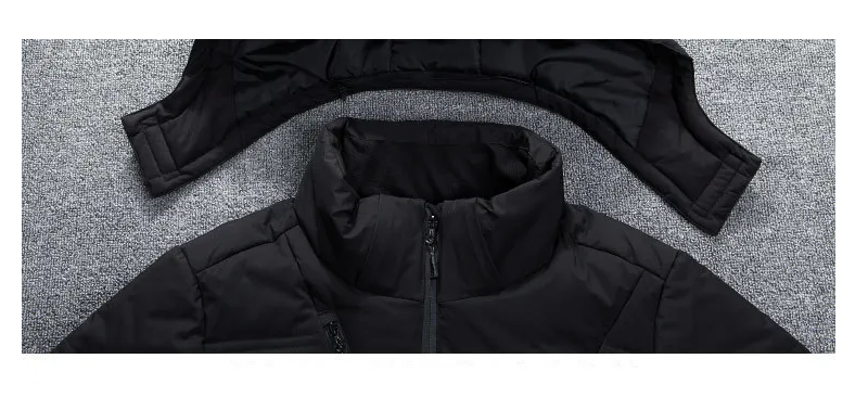 Zavien Veste de Ski Homme Coupe Slim – Veste d'Hiver avec Capuche Rembourrée et Isolation Thermique