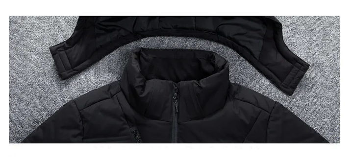 Zavien Veste de Ski Homme Coupe Slim – Veste d'Hiver avec Capuche Rembourrée et Isolation Thermique