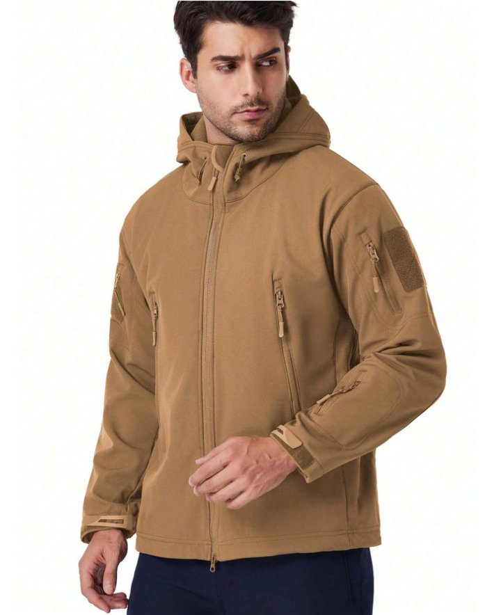 Maxim Chaqueta Softshell para Hombre – Chaqueta Outdoor Impermeable y Cortaviento con Forro de Polar