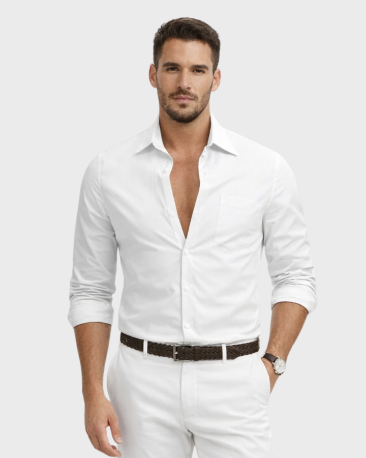 Kent Camisa Hombre – Sin Planchar, Mangas Largas y Estilo Elegante Casual de Negocios
