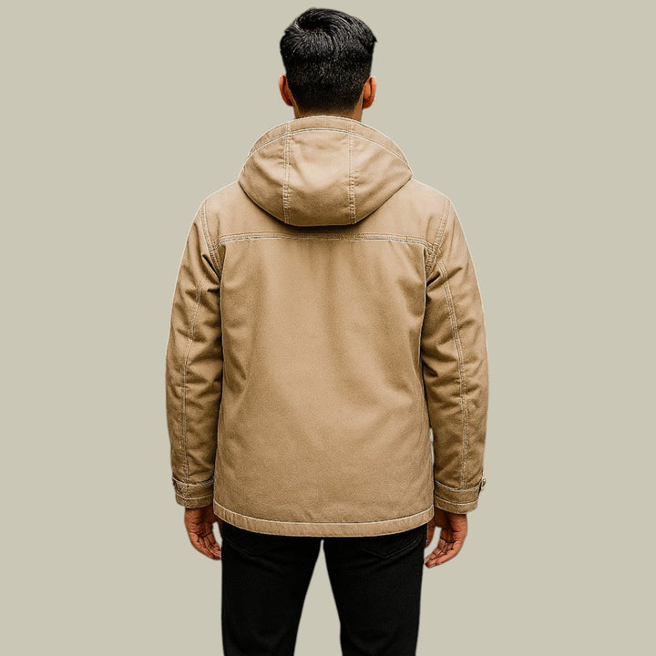 Franklin Chaqueta Invernal para Hombre con Capucha – Parka Elegante con Cierre Cortaviento