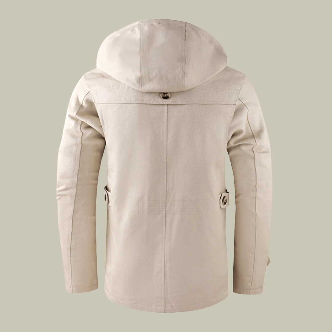 Franklin Chaqueta Invernal para Hombre con Capucha – Parka Elegante con Cierre Cortaviento