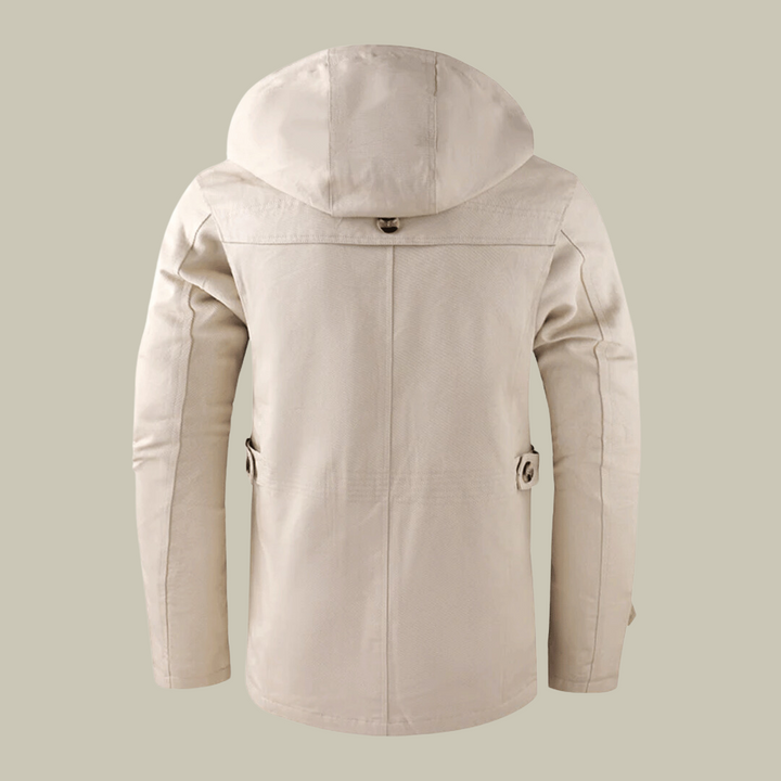 Franklin Chaqueta Invernal para Hombre con Capucha – Parka Elegante con Cierre Cortaviento