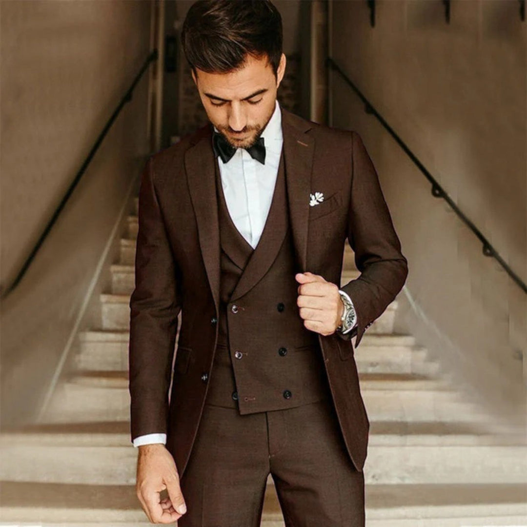 Jonathan | Elegant 3-delt dress med sløyfe for menn