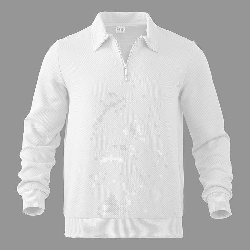 Férfi Téli Polo Pulóver | Félcipzáros