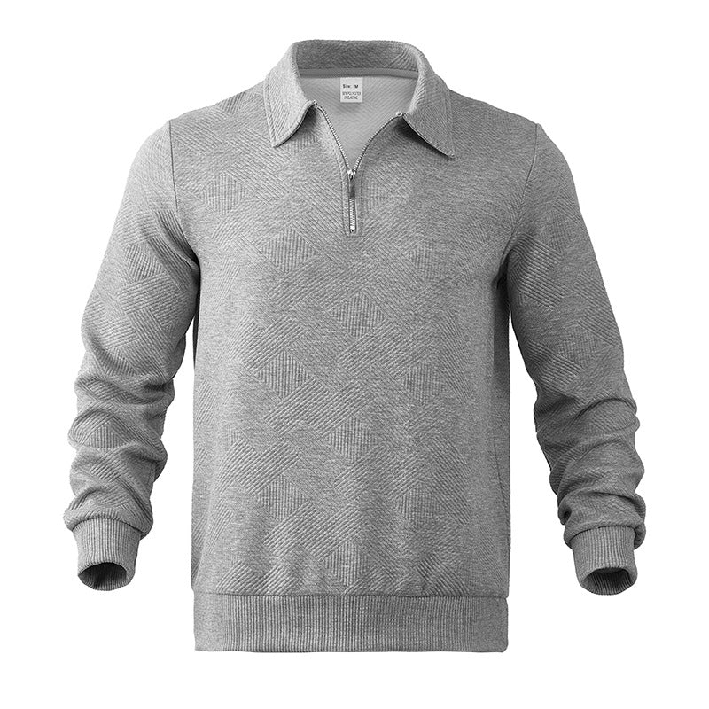 Férfi Téli Polo Pulóver | Félcipzáros