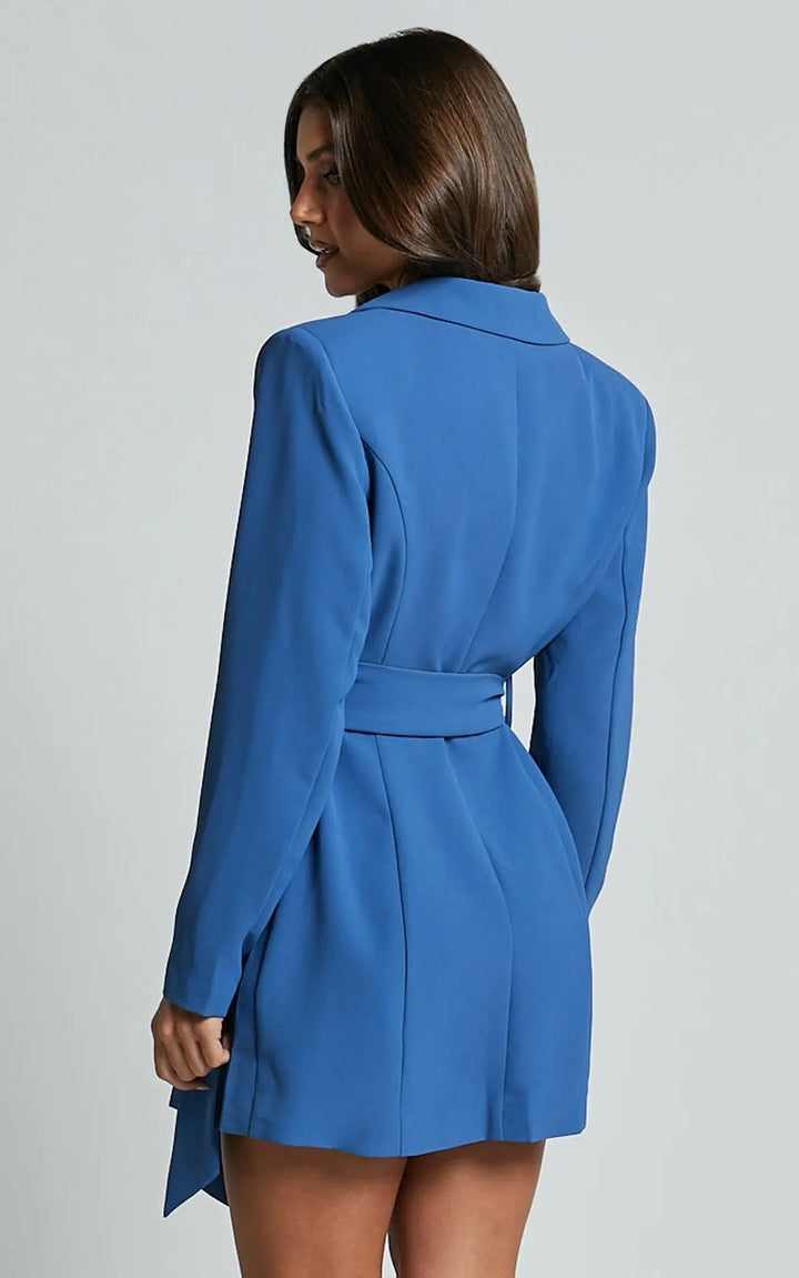 Victoria Vestido Blazer Mujer con Cintura – Elegante, Estructurado y Estilo Moderno
