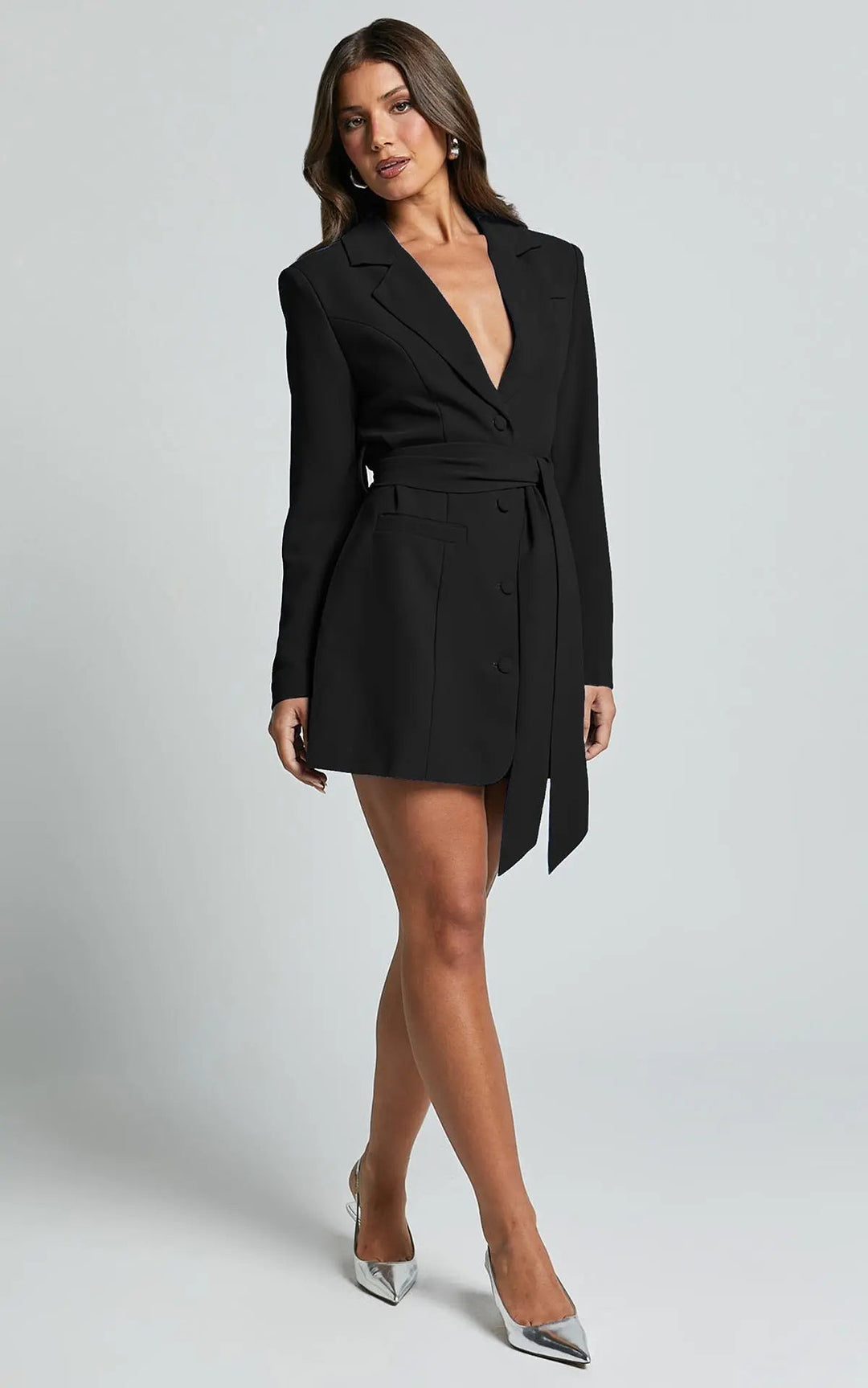 Victoria Vestido Blazer Mujer con Cintura – Elegante, Estructurado y Estilo Moderno