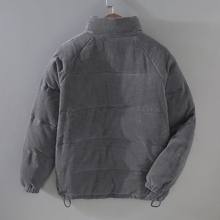 Chaqueta de pana para hombre Sandro – Chaqueta oversize con forro suave y cierre con cremallera