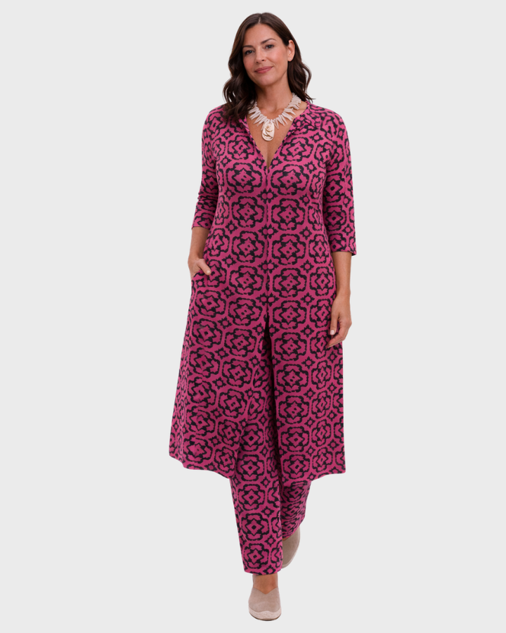 Conjunto Eliza Donna Elegante Dos Piezas – Conjunto Túnica y Pantalones Fluidós y Transpirables