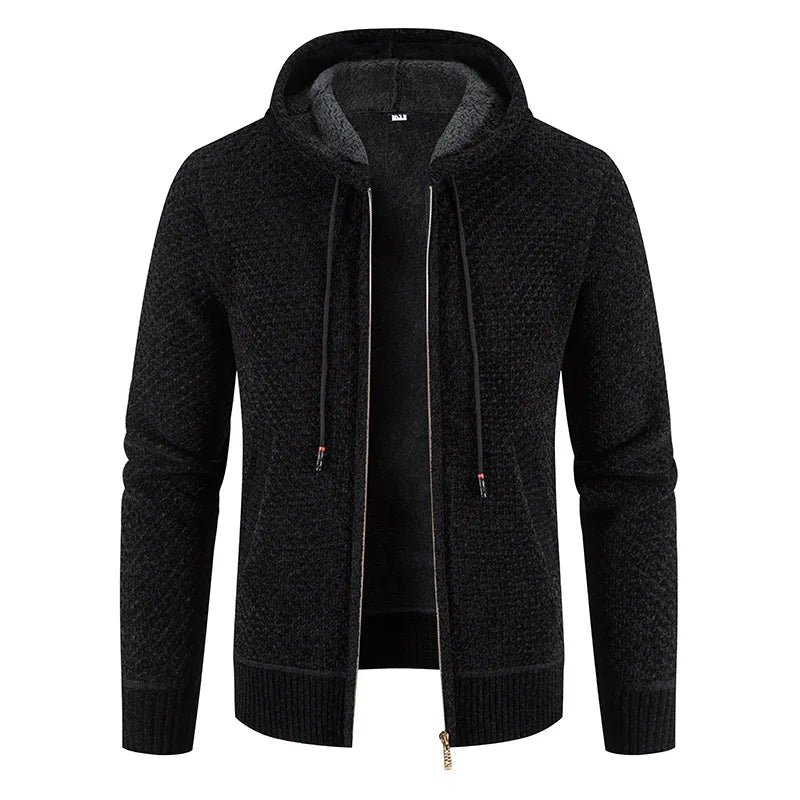 Finn Warmood Premium herregenser i strikk – foret med fleece, elegant og varm