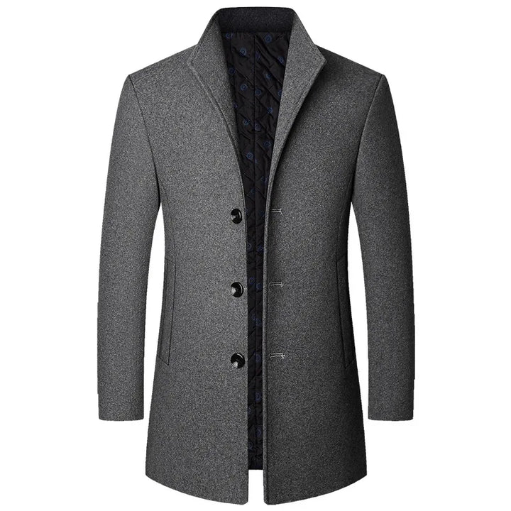 Jasper Cappotto Bărbați din Lână Amestecată – Business Casual, Elegant și Cald
