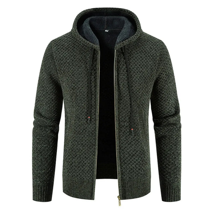 Finn Warmood Premium herregenser i strikk – foret med fleece, elegant og varm