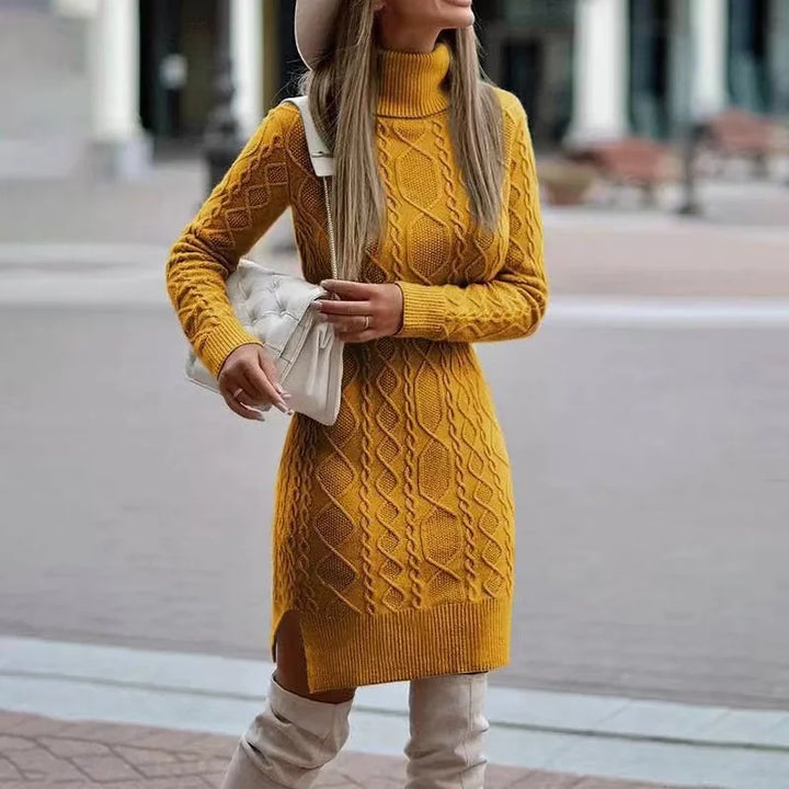Abito In Maglia Con Collo Alto Donna | Invernale