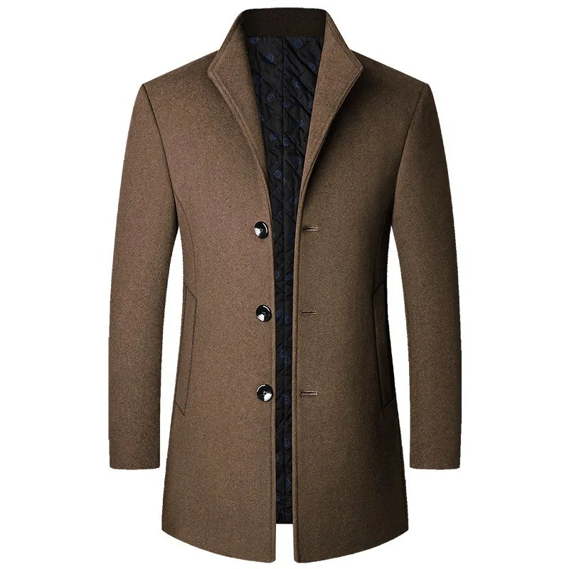 Jasper Cappotto Bărbați din Lână Amestecată – Business Casual, Elegant și Cald