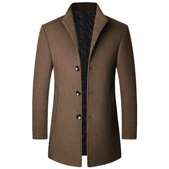 Jasper Cappotto Bărbați din Lână Amestecată – Business Casual, Elegant și Cald