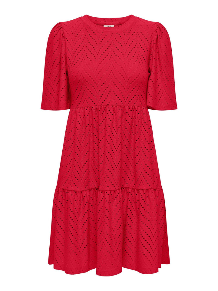 Althea Rochie Mini pentru Femei – Mâneci Scurte, Model Decupat & Croială A-Line de Vară
