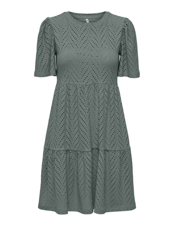 Althea Rochie Mini pentru Femei – Mâneci Scurte, Model Decupat & Croială A-Line de Vară