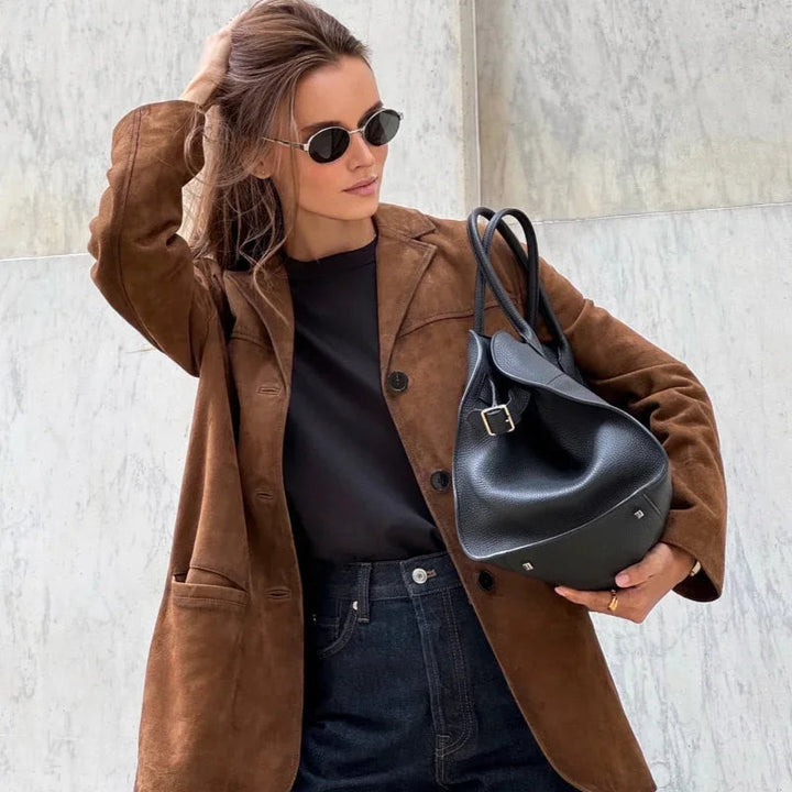 Suede Leather Jacket for Women | Winter