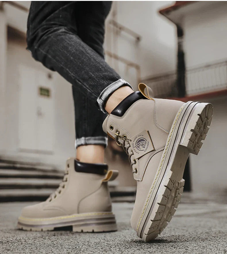 Leandro Zapatos Hombre Invierno – Botas Antideslizantes Impermeables con Soporte y Comodidad