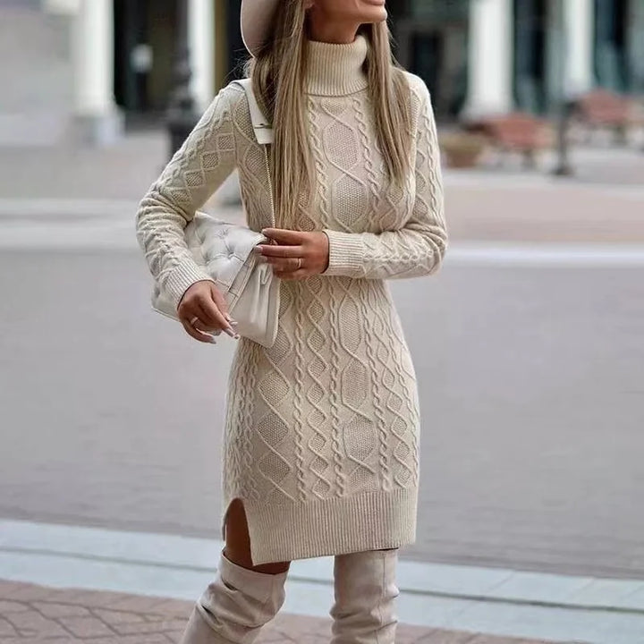 Abito In Maglia Con Collo Alto Donna | Invernale
