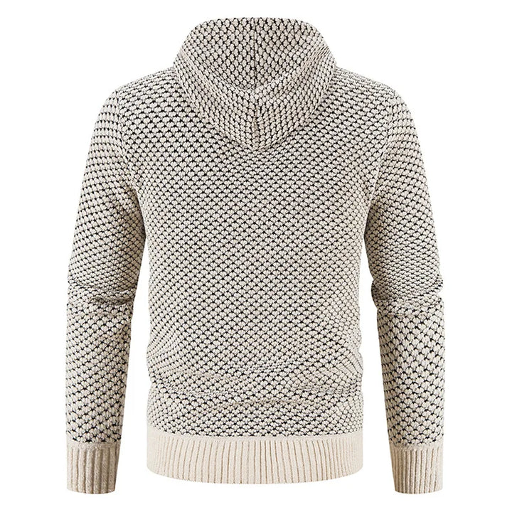 Finn Warmood Premium herregenser i strikk – foret med fleece, elegant og varm