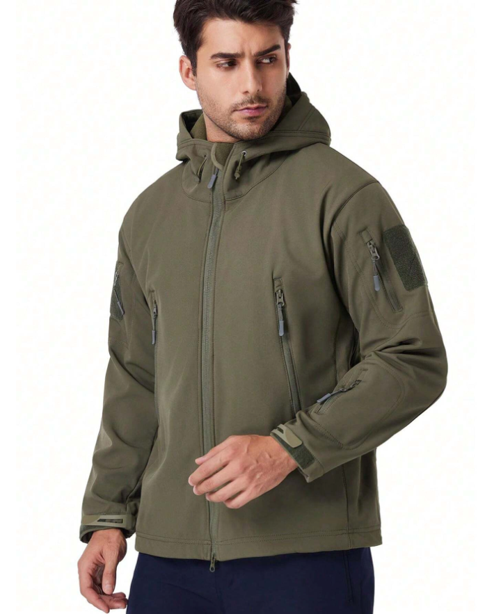 Maxim Chaqueta Softshell para Hombre – Chaqueta Outdoor Impermeable y Cortaviento con Forro de Polar