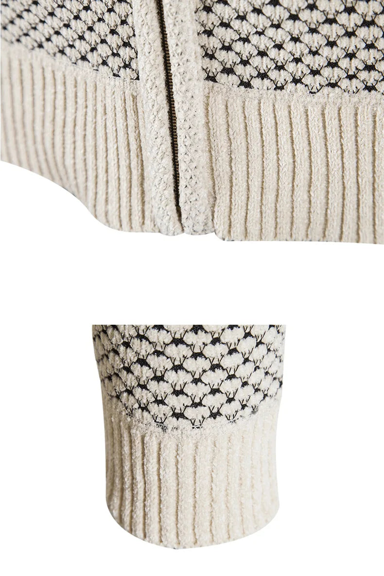 Finn Warmood Premium herregenser i strikk – foret med fleece, elegant og varm