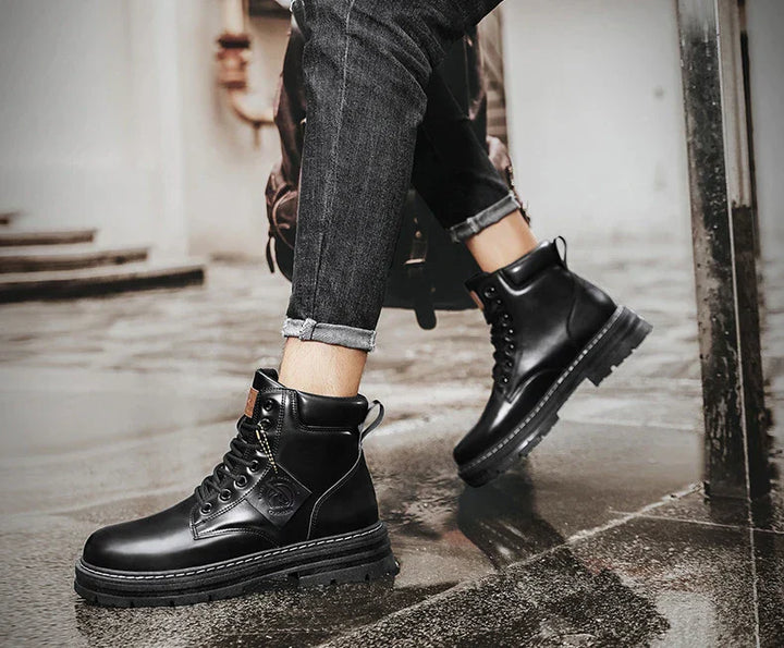 Leandro Zapatos Hombre Invierno – Botas Antideslizantes Impermeables con Soporte y Comodidad
