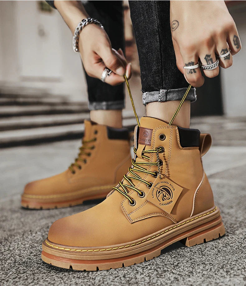 Leandro Zapatos Hombre Invierno – Botas Antideslizantes Impermeables con Soporte y Comodidad