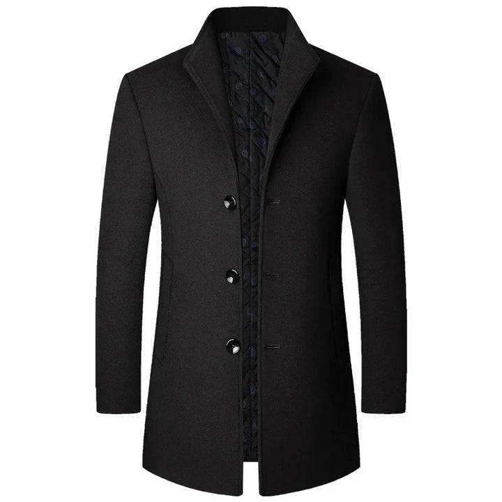 Jasper Cappotto Bărbați din Lână Amestecată – Business Casual, Elegant și Cald