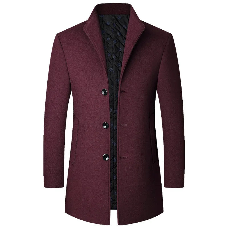 Jasper Cappotto Bărbați din Lână Amestecată – Business Casual, Elegant și Cald