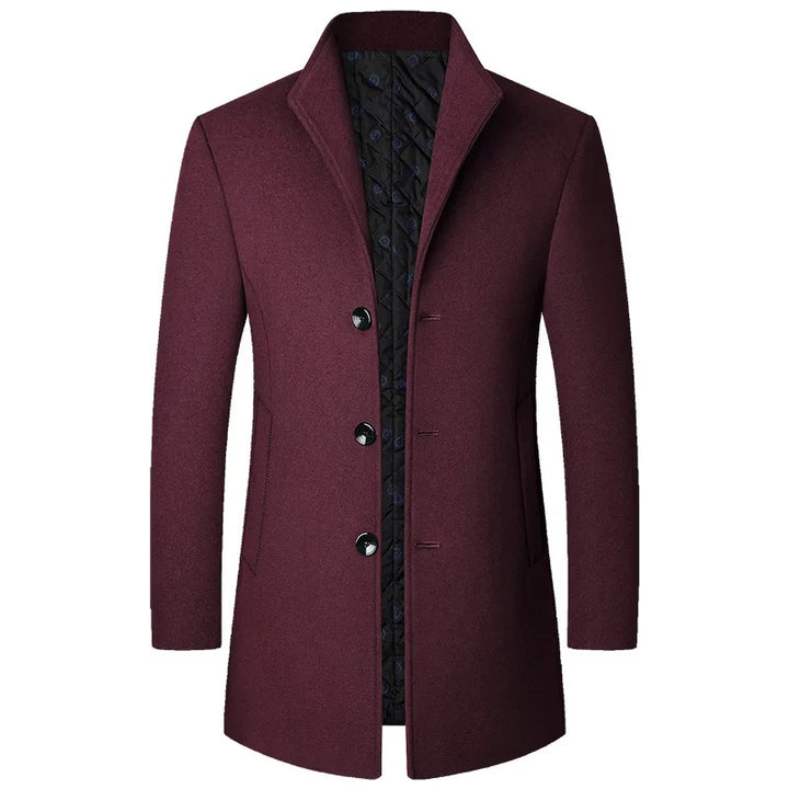 Jasper Cappotto Bărbați din Lână Amestecată – Business Casual, Elegant și Cald