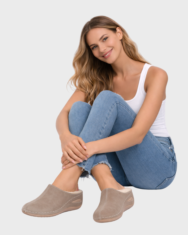 Grace damesandaler – myke hjemmesko med ergonomisk støtte