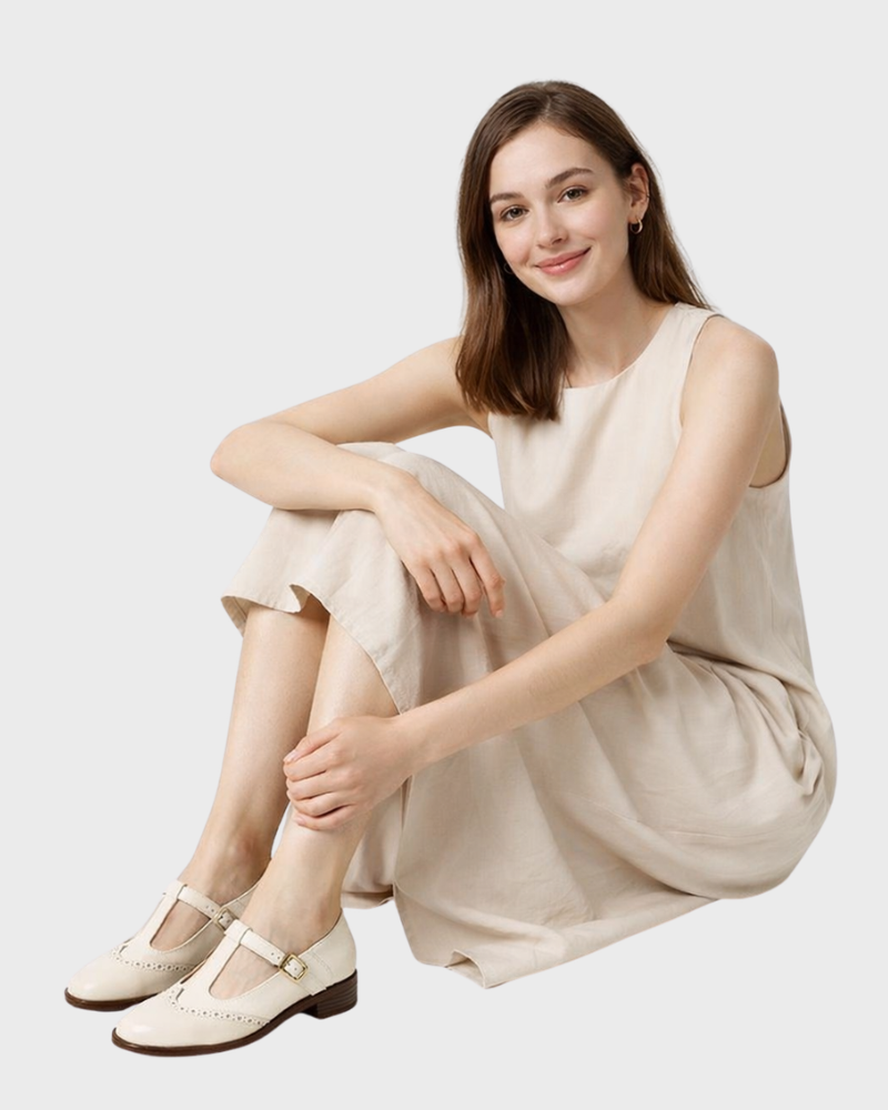 Sofia Zapatos Mujer Mary Jane Elegantes – Salón con Correa y Tacón Bajo Ancho