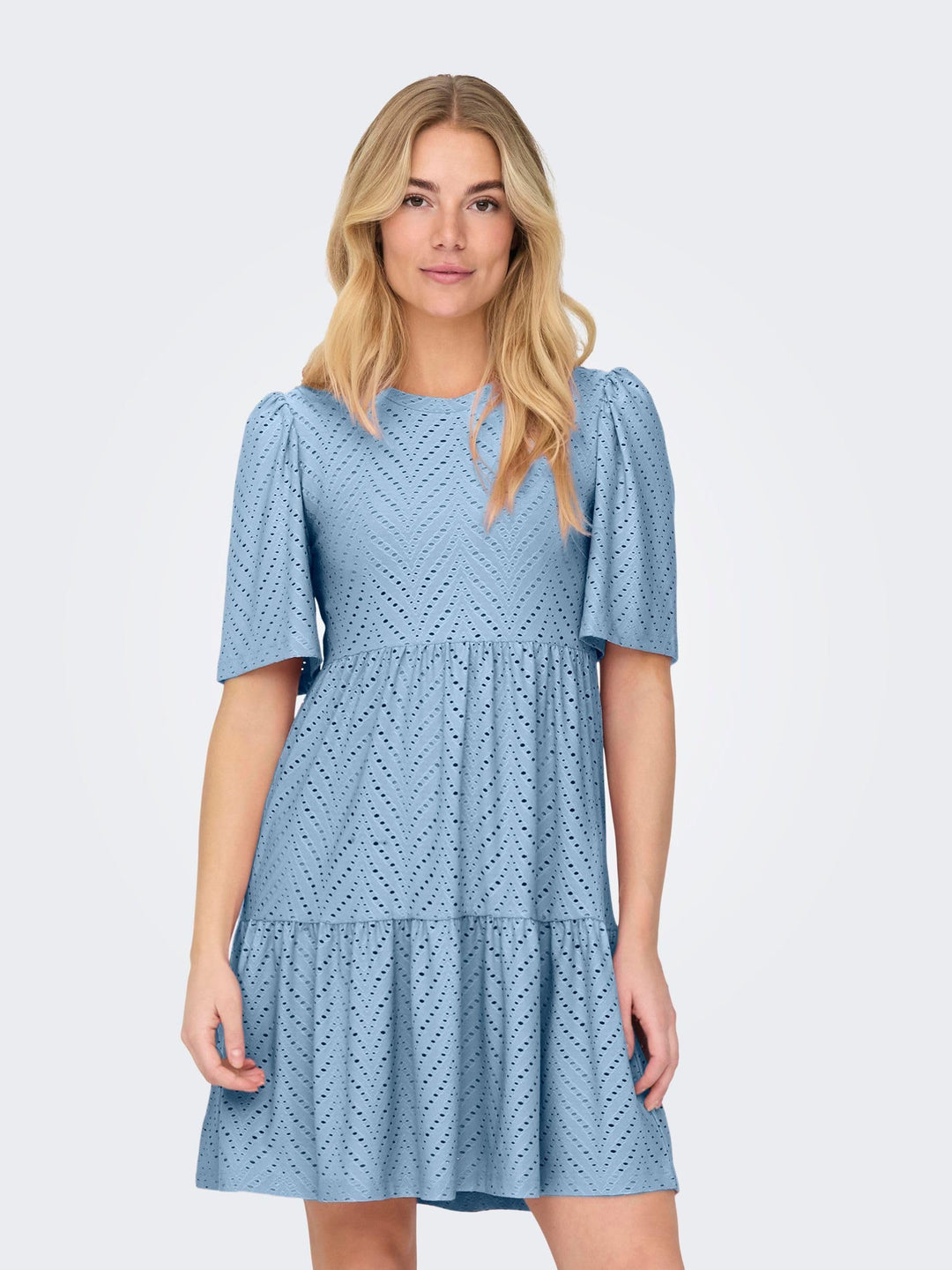 Althea Rochie Mini pentru Femei – Mâneci Scurte, Model Decupat & Croială A-Line de Vară