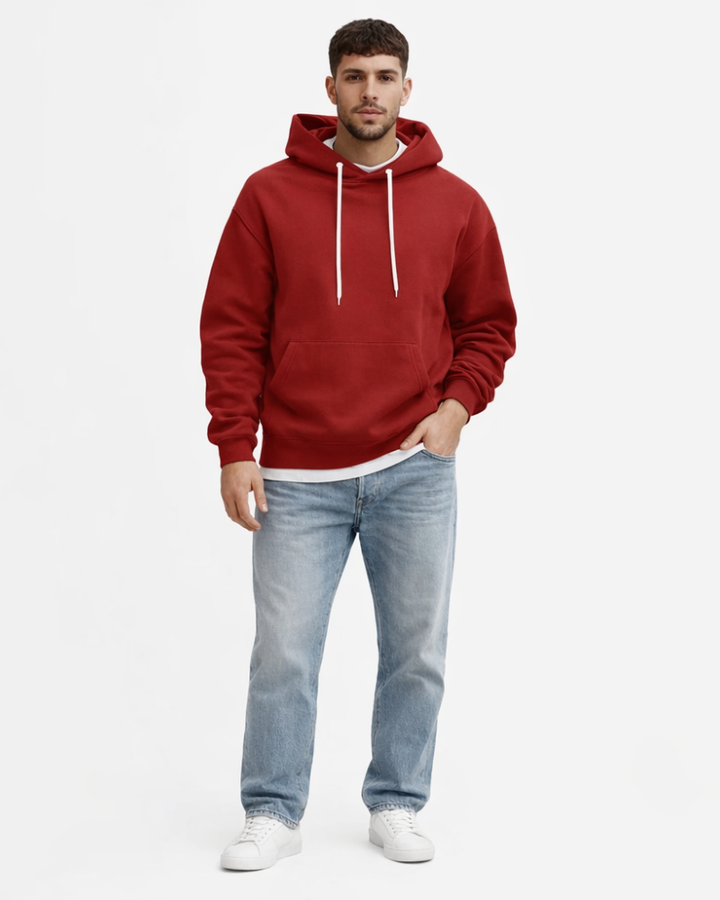 Ferdy Felpa con Cappuccio Uomo – Hoodie Casual Morbido con Tasche Kangaroo e Vestibilità Relax
