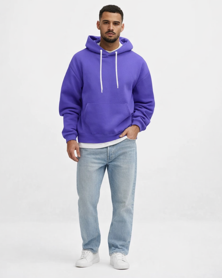 Ferdy Felpa con Cappuccio Uomo – Hoodie Casual Morbido con Tasche Kangaroo e Vestibilità Relax