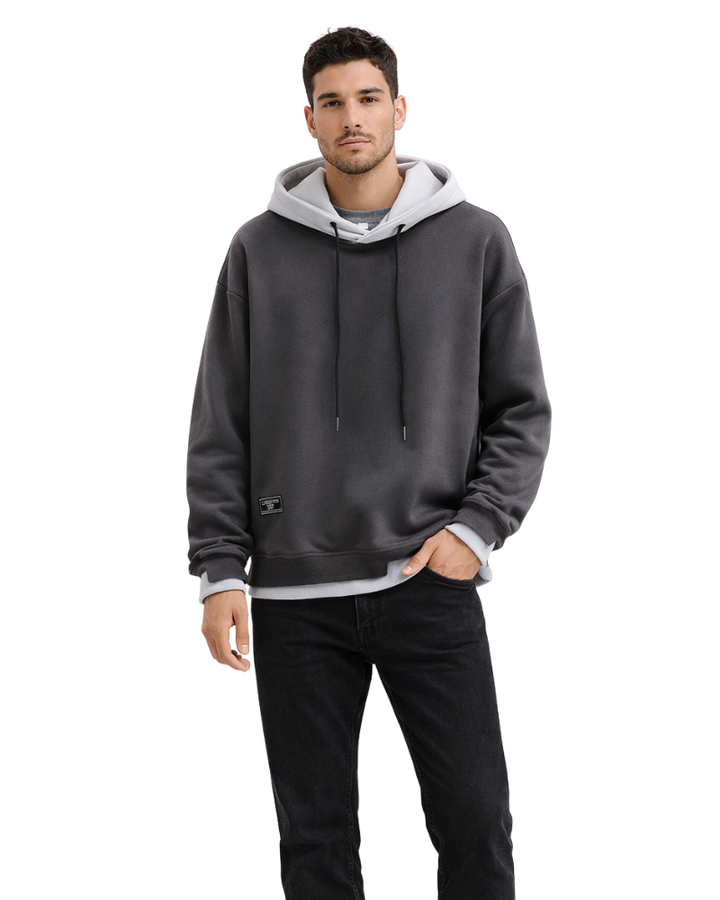 Saed Bluza z Kapturem Męska – Ciepła Bluza Casual z Kieszeniami Kangur i Luźnym Krojem