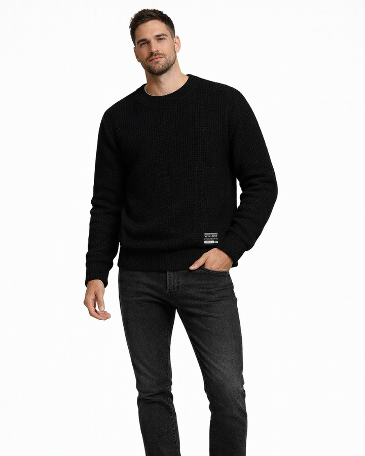 Kairo Maglione Uomo Nido d’Ape – Maglione Elegante Casual in Maglia Traspirante