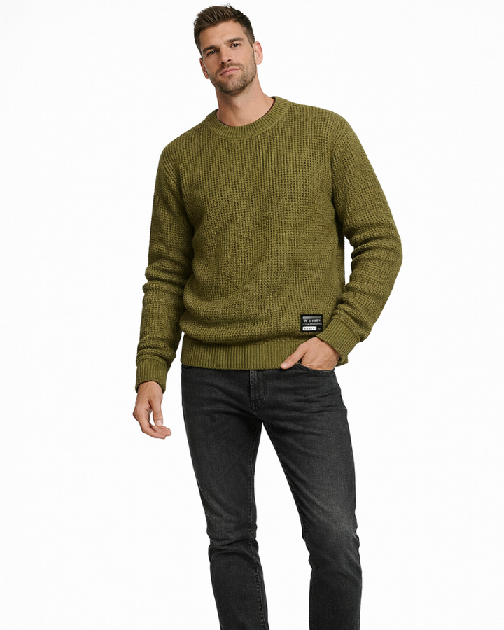 Kairo Maglione Uomo Nido d’Ape – Maglione Elegante Casual in Maglia Traspirante