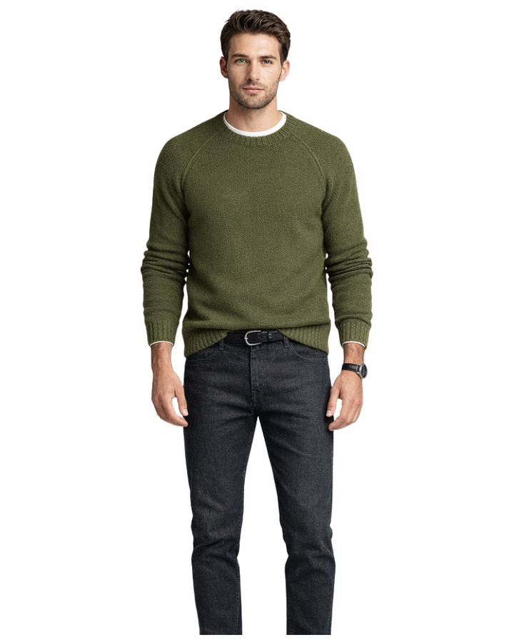 Niclas Maglione Herre Rundhalset – Myk Elegant Genser Klassisk Casual Stil