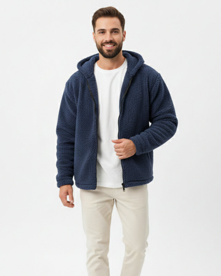 Cedric Sudadera Térmica para Hombre con Cremallera y Capucha – Caliente, Cómoda y Deportiva