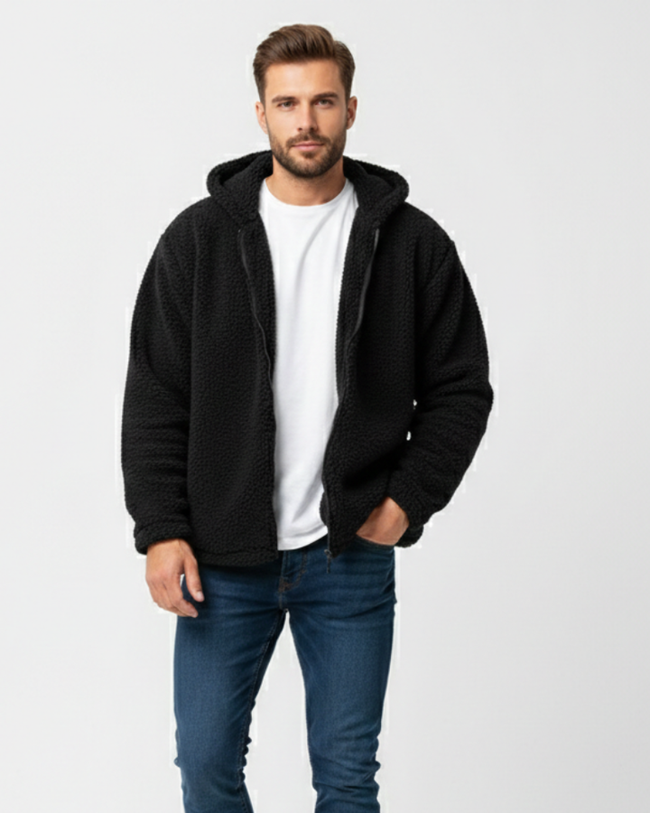Cedric Sudadera Térmica para Hombre con Cremallera y Capucha – Caliente, Cómoda y Deportiva