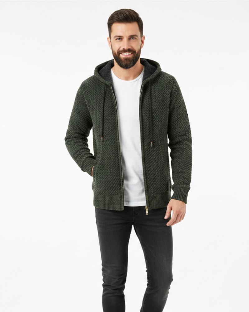Conan Maglione Premium Herre – Strikket med Mykt Fleecefôr