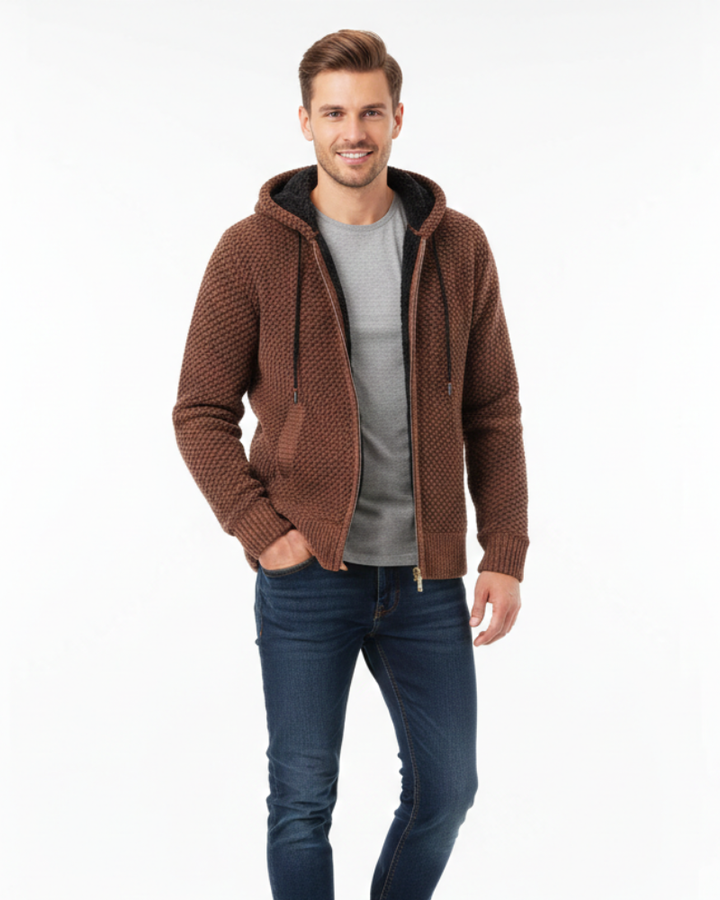 Conan Maglione Premium Herre – Strikket med Mykt Fleecefôr