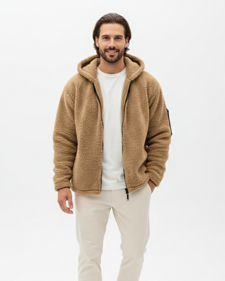 Cedric Sudadera Térmica para Hombre con Cremallera y Capucha – Caliente, Cómoda y Deportiva