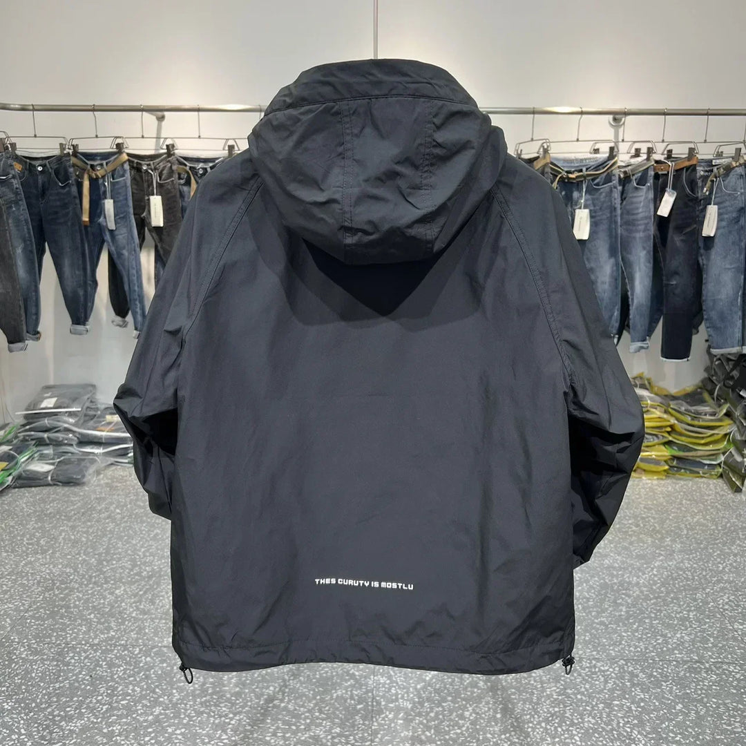 Tycho Veste Imperméable Homme – Anorak Déperlant avec Capuche et Poche Avant