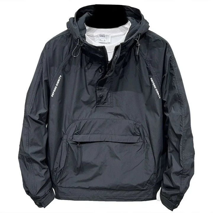 Tycho Veste Imperméable Homme – Anorak Déperlant avec Capuche et Poche Avant